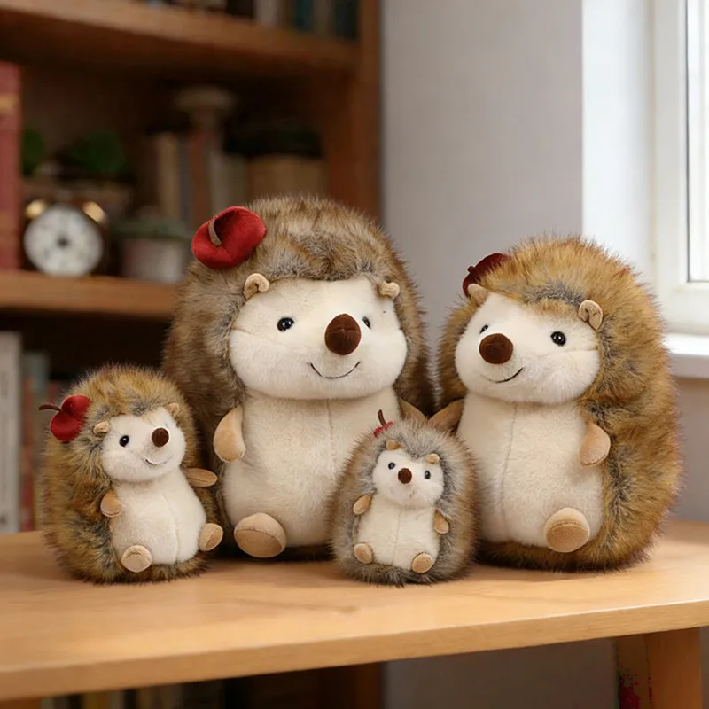 Cute Lifelike Hedgehog Plush Toy – Adorable Palm-Sized Stuffed Animal, Soft Soothing Comfort Companion & Huggable Pillow Gift for Kids